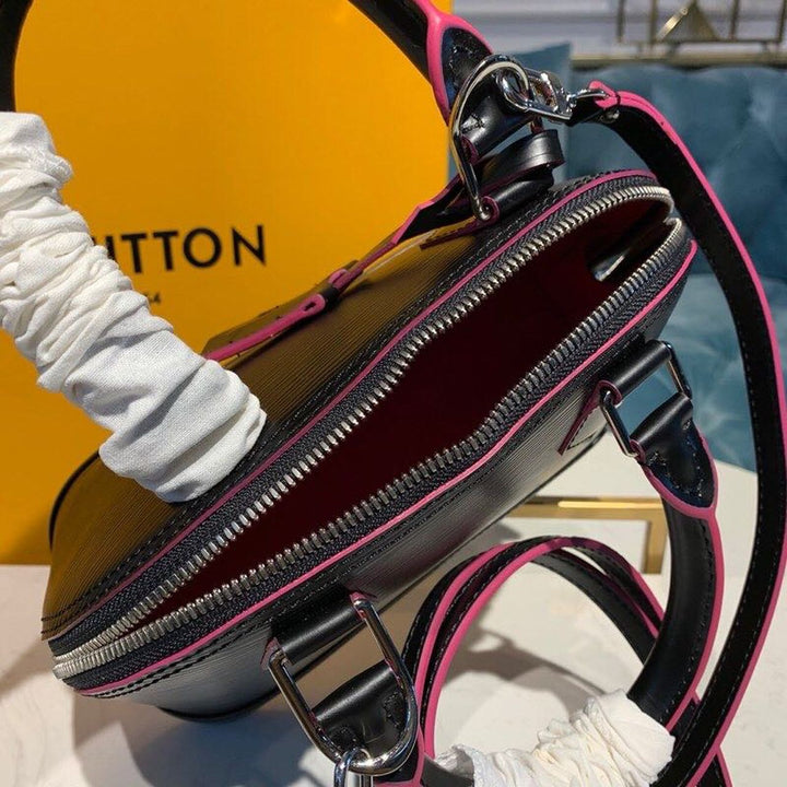 Louis Vuitton Alma BB Epi Black/Pink  Shoulder And Crossbody Bags