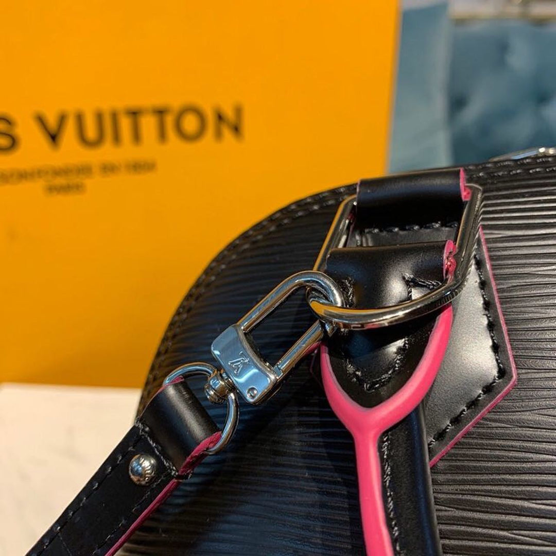 Louis Vuitton Alma BB Epi Black/Pink  Shoulder And Crossbody Bags