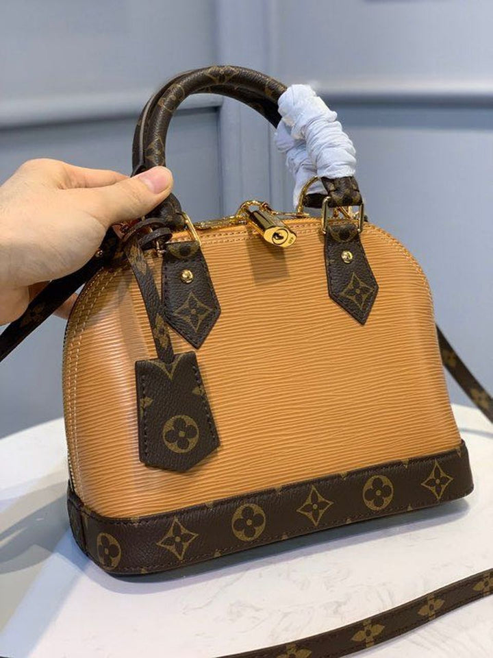 Louis Vuitton Alma BB Epi/Monogram Canvas Caramel  Handbags, Shoulder And Crossbody Bags