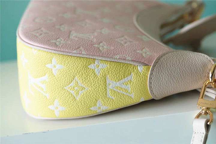 Louis Vuitton Bagatelle BB Monogram Empreinte Beige / Pink / Yellow  Shoulder And Crossbody Bags