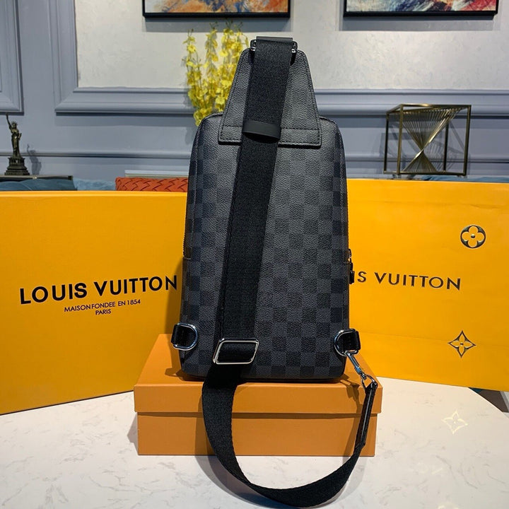 Louis Vuitton Avenue Sling Bag Damier Graphite Canvas For Men, Bags, Shoulder And Crossbody Bags