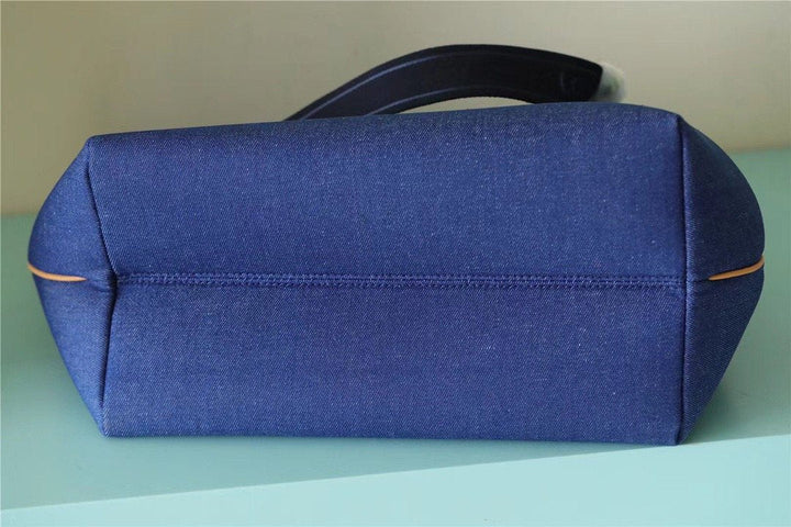 Louis Vuitton Cabas PM Plan Soleil Denim Canvas Blue WoHandbags