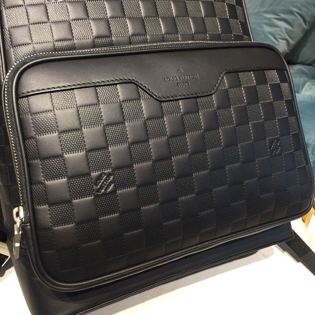 Louis Vuitton Campus Backpack Damier Infini Onyx SiLouis Vuittoner For Men, Bags 39cm Louis Vuitton N40306