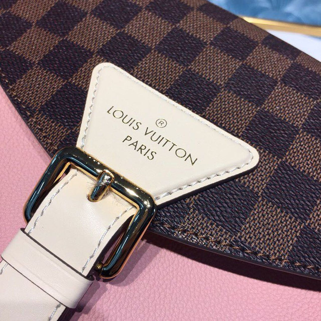 Louis Vuitton Beaumarchais Damier Ebene Canvas Venus Pink  Handbags, Shoulder And Crossbody Bags