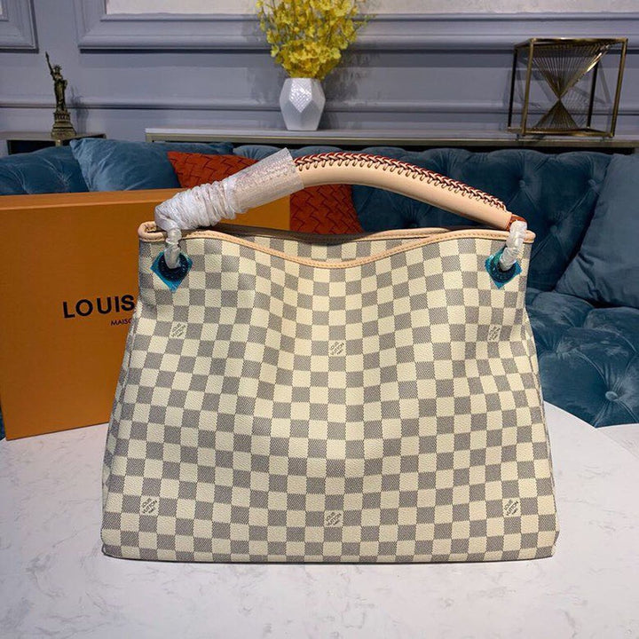 Louis Vuitton Artsy MM Damier Azur Canvas  Shoulder Bags