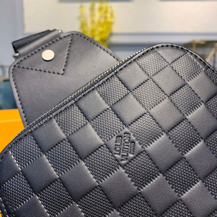 Louis Vuitton Avenue Sling Bag Damier Infini Black For Men, Bags, Crossbody Bags