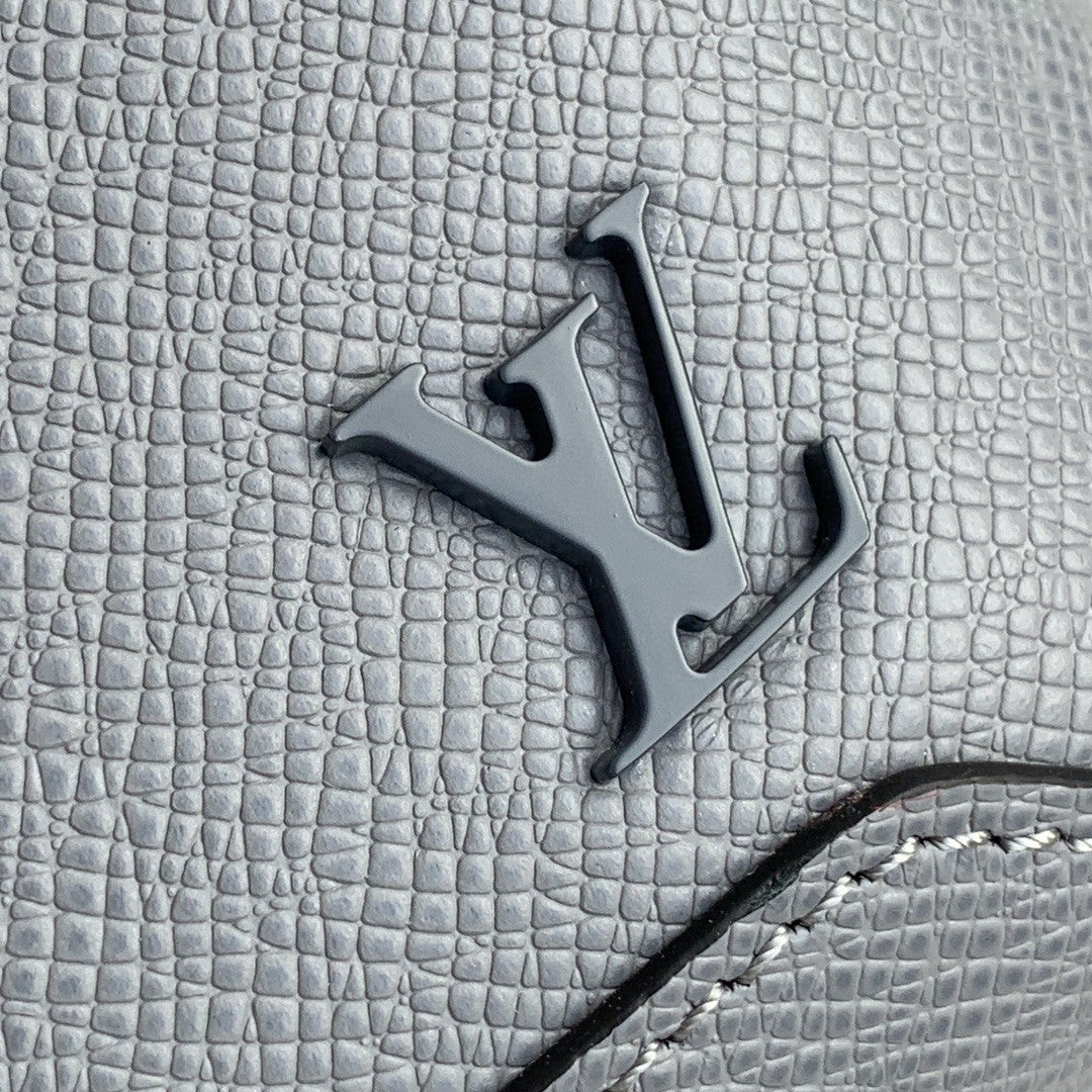 Louis Vuitton Avenue Sling Bag Taiga Grey For Men, Bags, Crossbody Bags