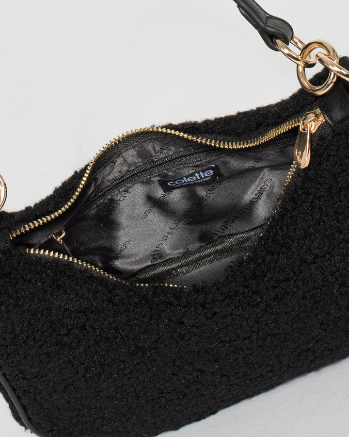 Black Zeeva Slouch Shoulder Bag