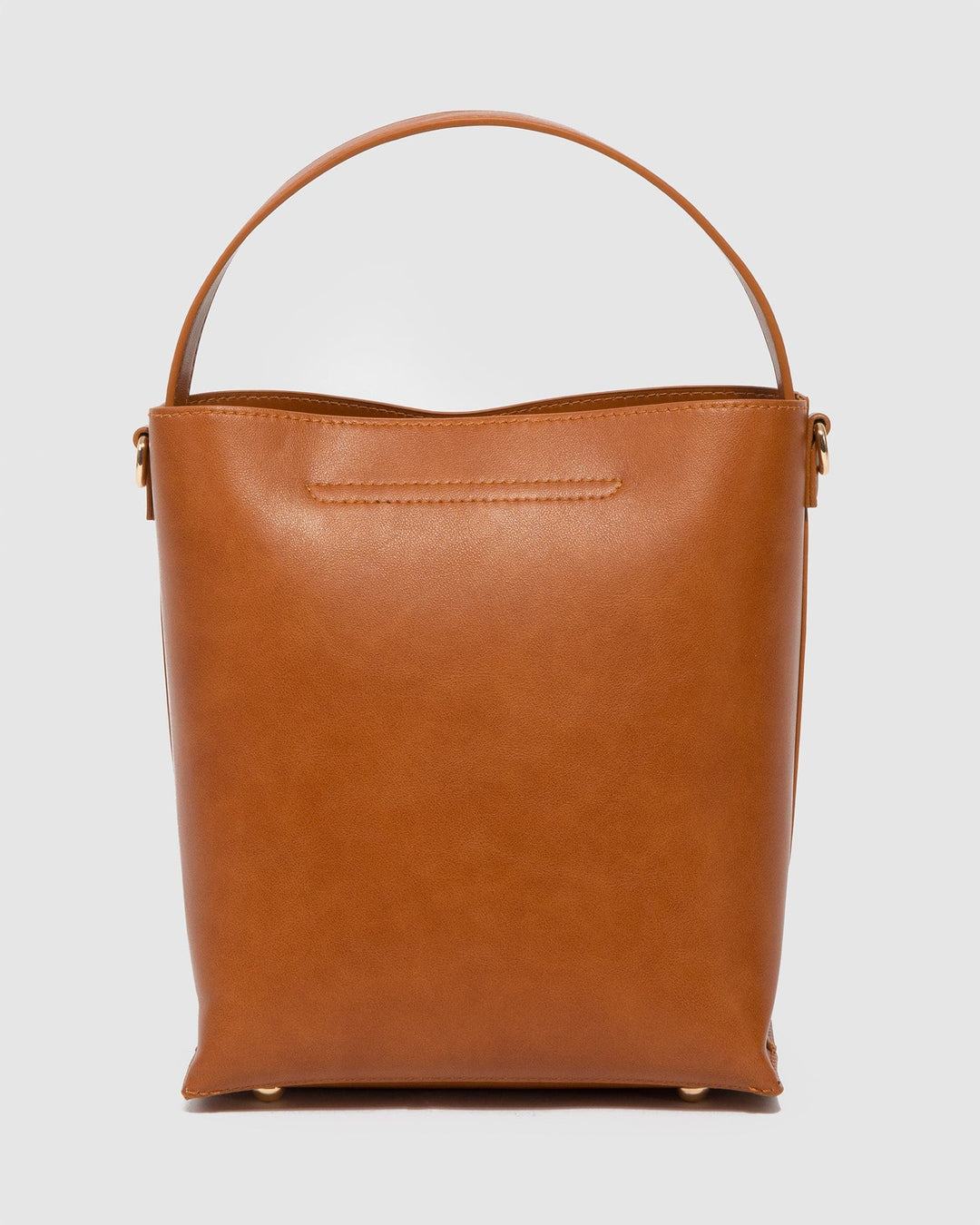 Brown Arielle Tassel Bucket Bag