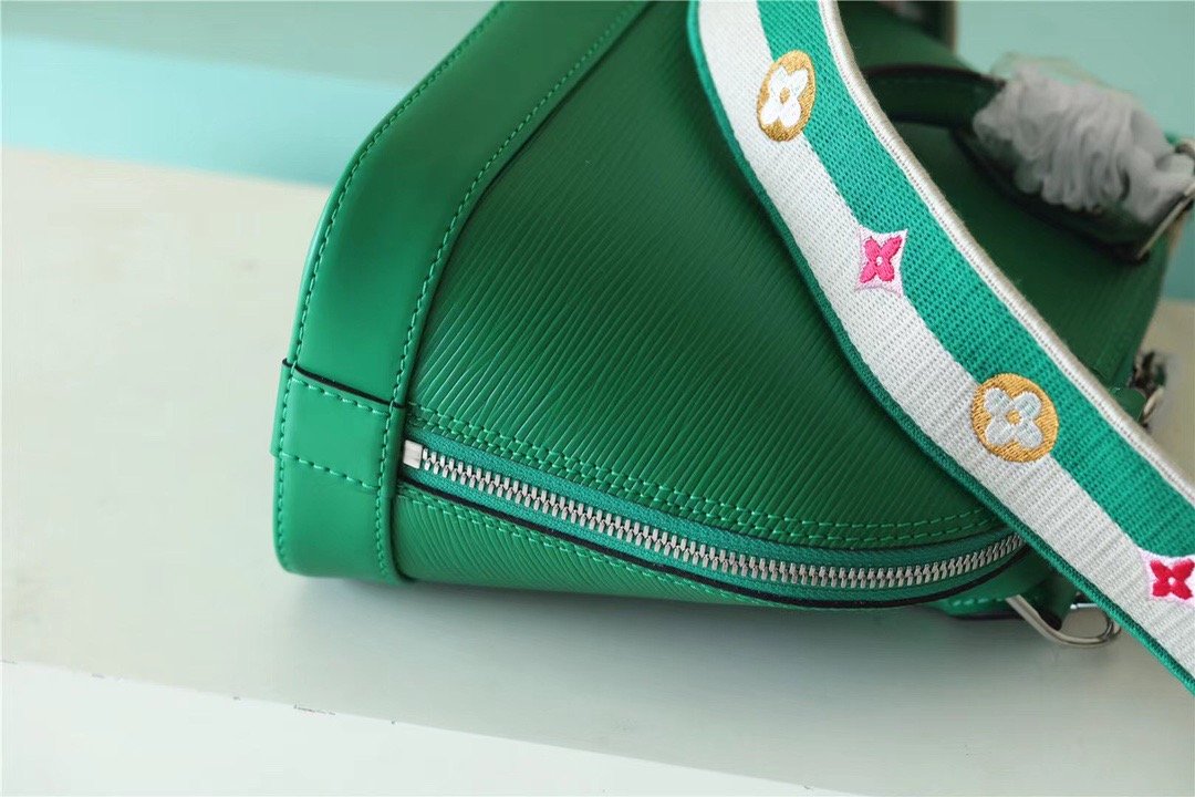 Louis Vuitton Alma BB Epi Green  Shoulder And Crossbody Bags