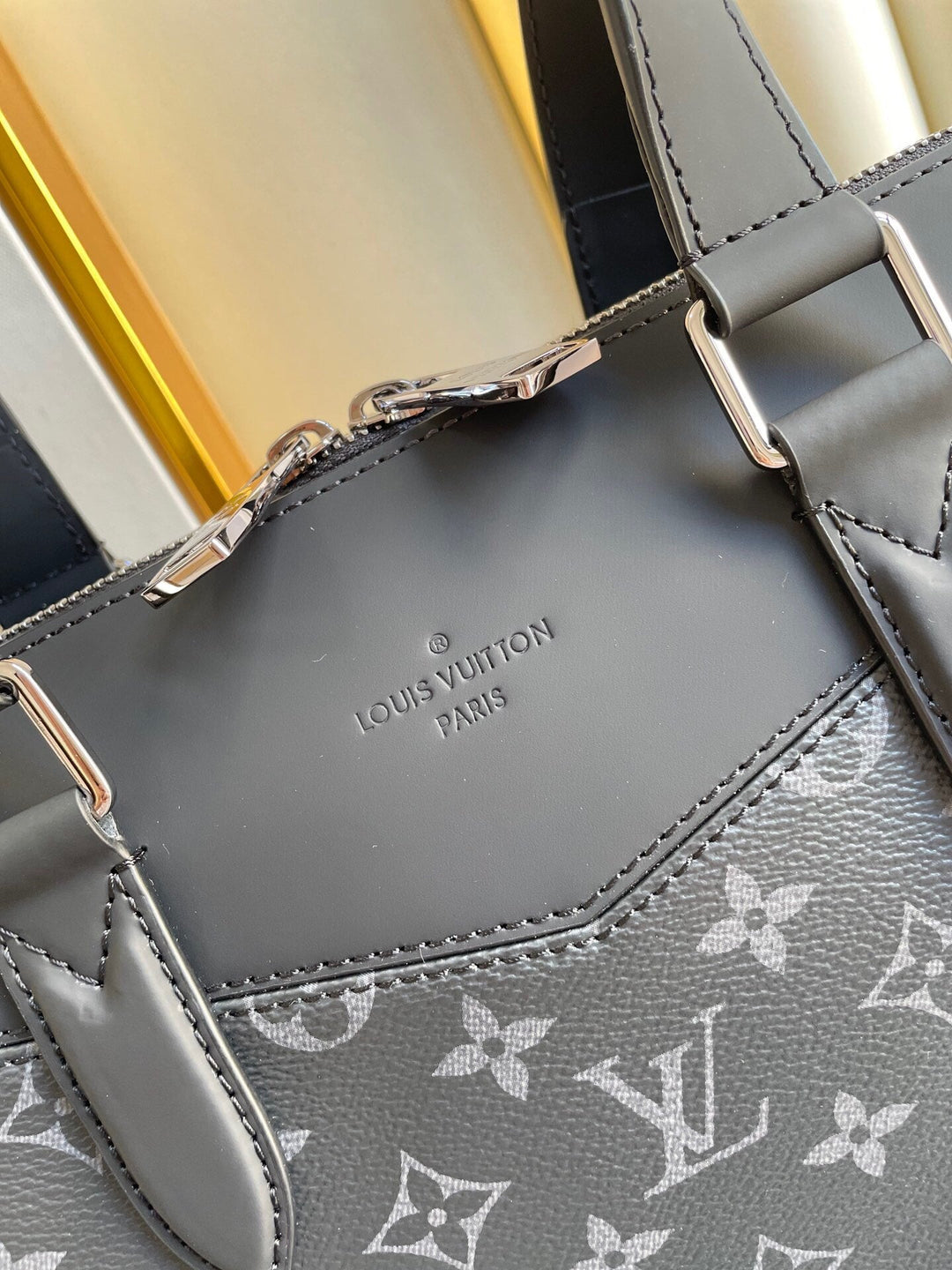 Louis Vuitton Briefcase Explorer Monogram Eclipse Canvas For Men, Bags