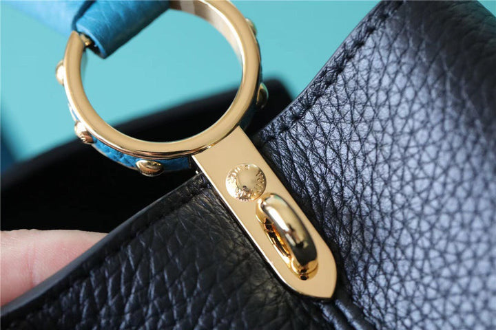 Louis Vuitton Capucines BB Taurillon Black/Blue  Bags, Shoulder And Crossbody Bags 10.6in/27cm Louis Vuitton