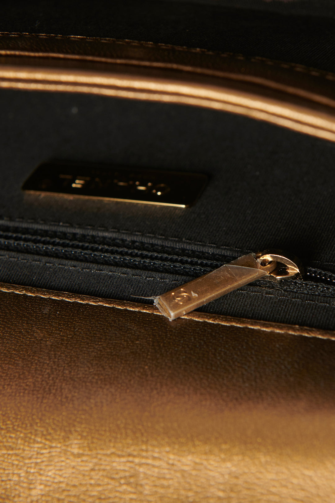 2019 Gold Calfskin Preowned Flap Bag
