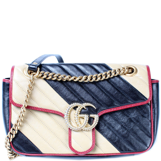 443497 Gucci Marmont Torchon Small Flap
