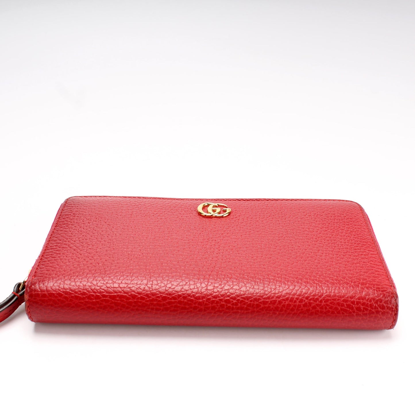 456117 Gucci Leather Zip Around Wallet