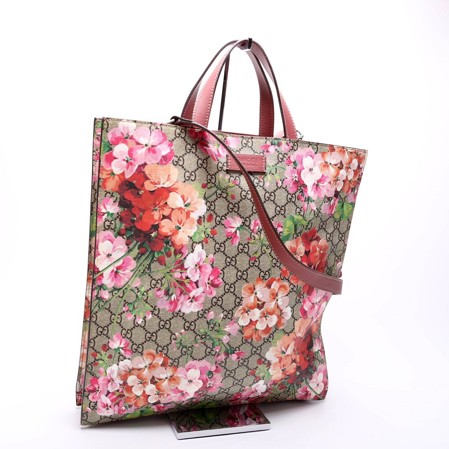 450950 Soft Gucci Supreme Blooms Vertical Tote