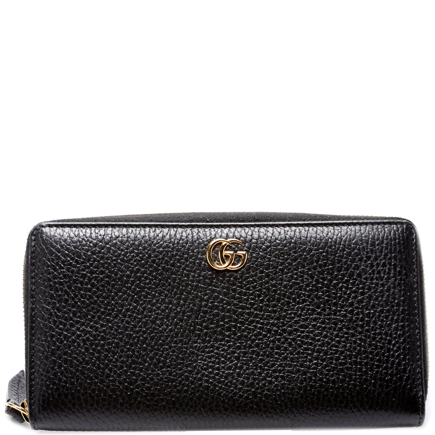 456117 Gucci Leather Zip Around Wallet