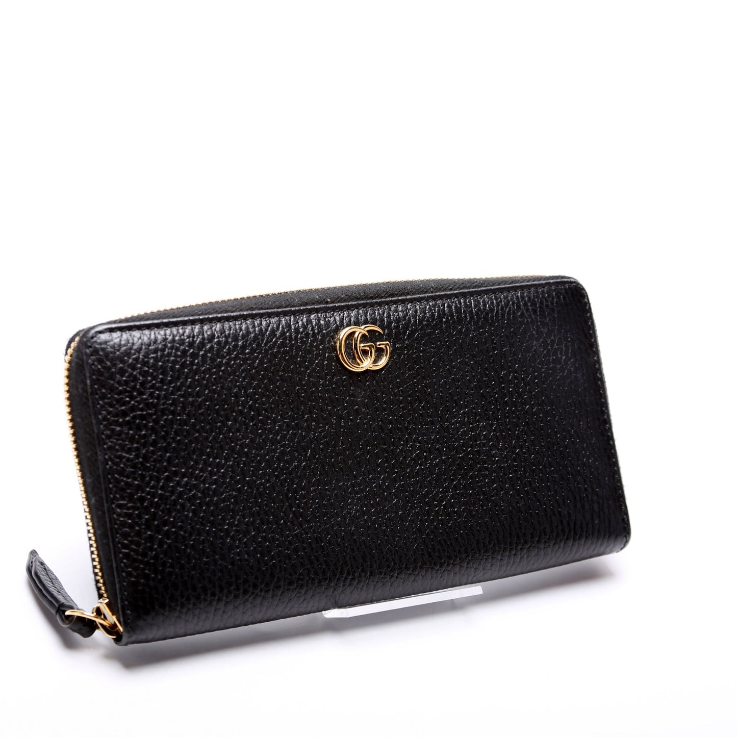 456117 Gucci Leather Zip Around Wallet