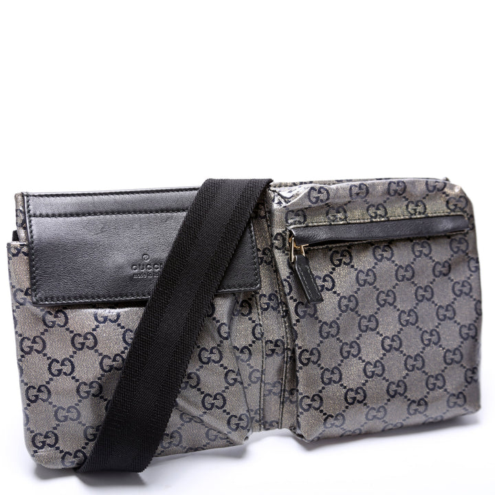 28566 Gucci Coated Canvas Wait Bag