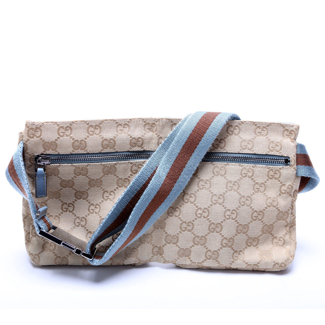 28566 Gucci Canvas Waist Bag