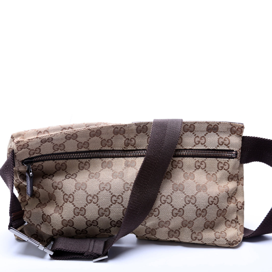 28566 Gucci Canvas Waist Bag