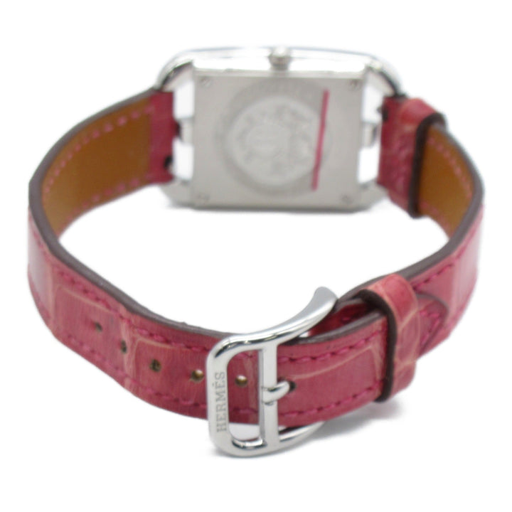 HERMES Cape Cod 8P diamond Wrist Watch watch Wrist Watch CC1.232 Quartz White White shell Stainless Steel Leather bel