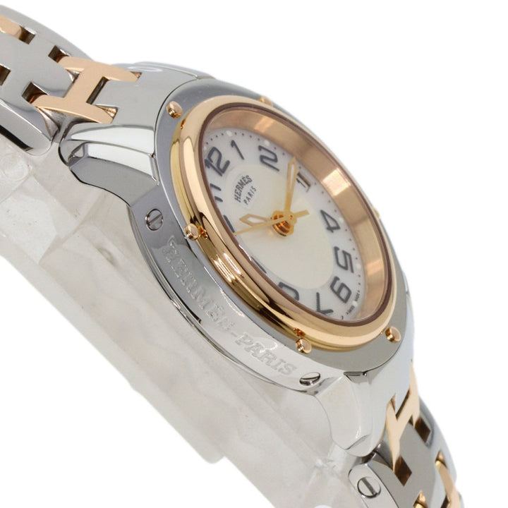 HERMES CP1.221 Clipper Nacre Watch PGP/PGPxSS Ladies