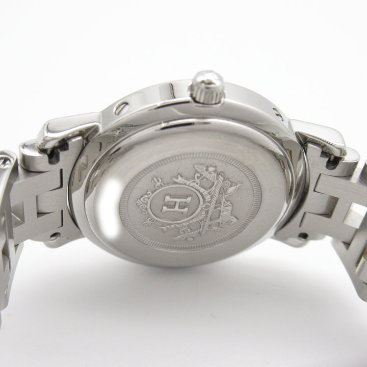 HERMES Clipper Wrist Watch Watch Wrist Watch CL4.220 Quartz White Gold Plated Stainless Steel