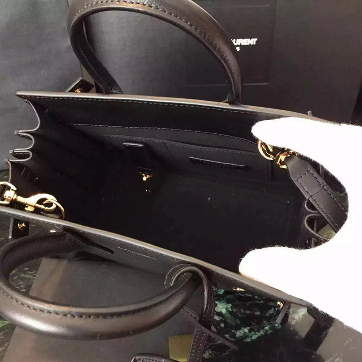 Yves Saint Laurent Nano Sac De Jour Bag In Black Leather