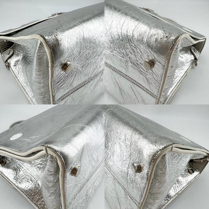 CHRISTIAN DIOR Medium Diorever silver bag
