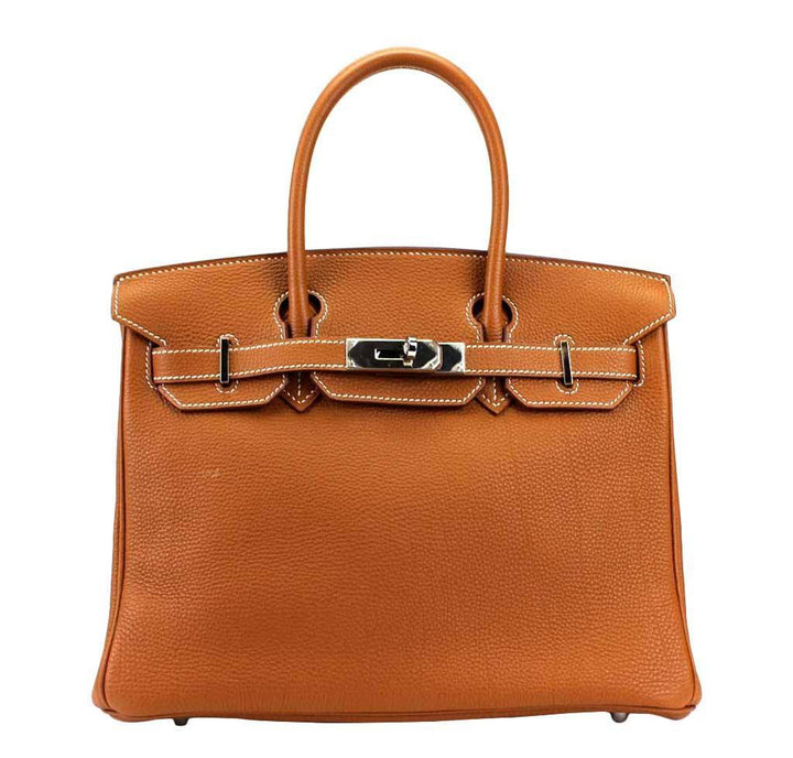 Hermes Birkin 30 Gold Bag Togo Leather