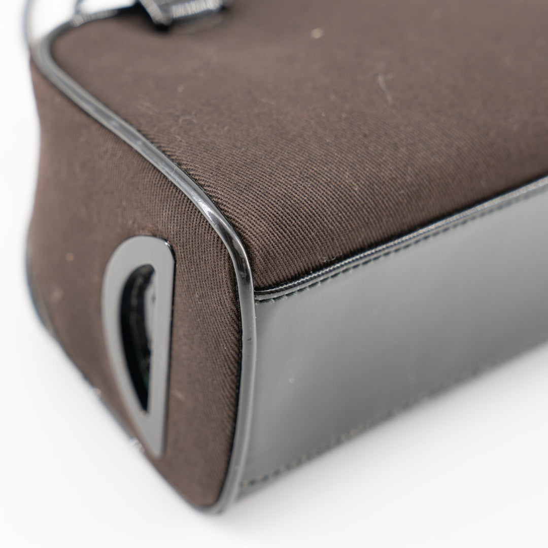 Christian Dior mini brown canvas handbag TSW pop