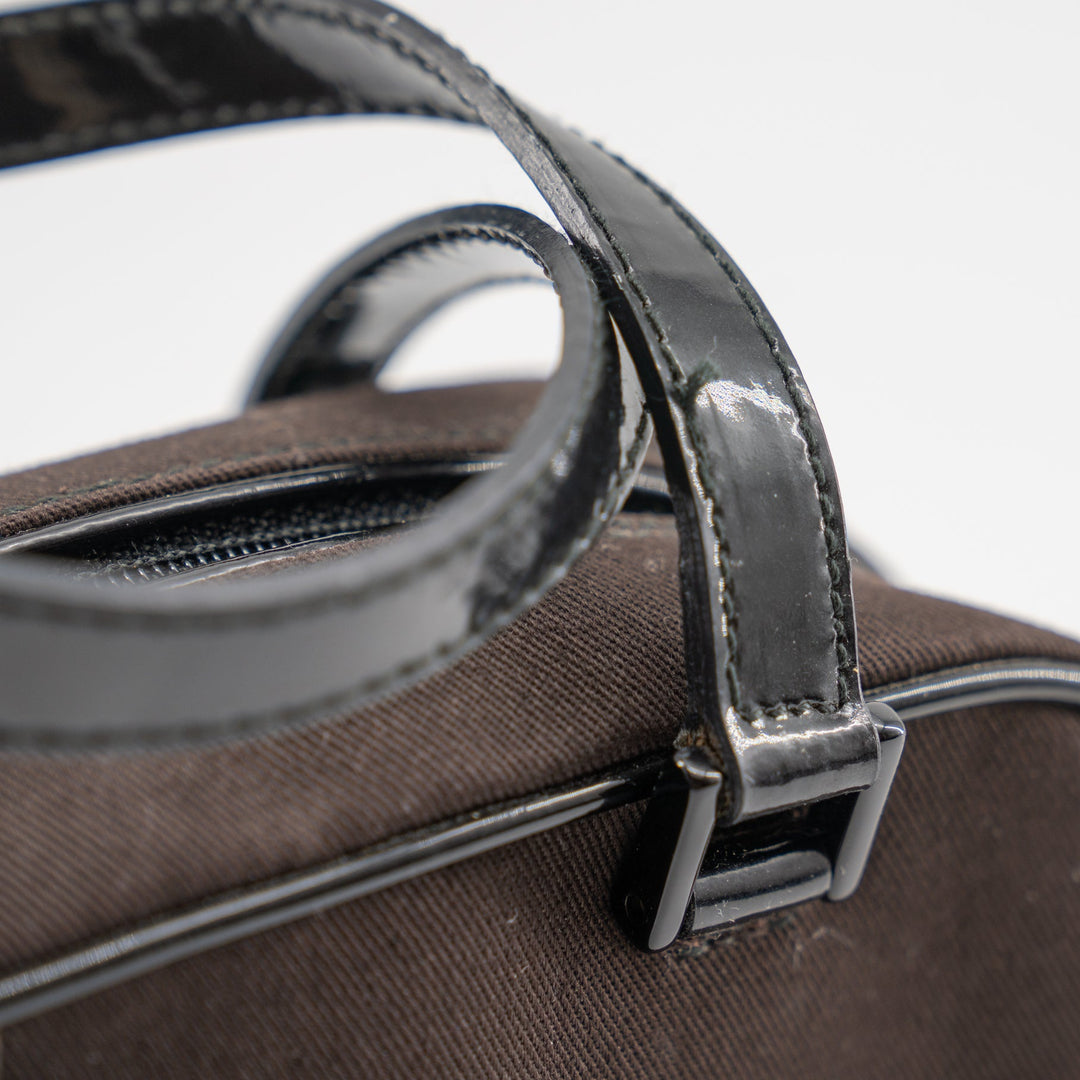 Christian Dior mini brown canvas handbag TSW pop