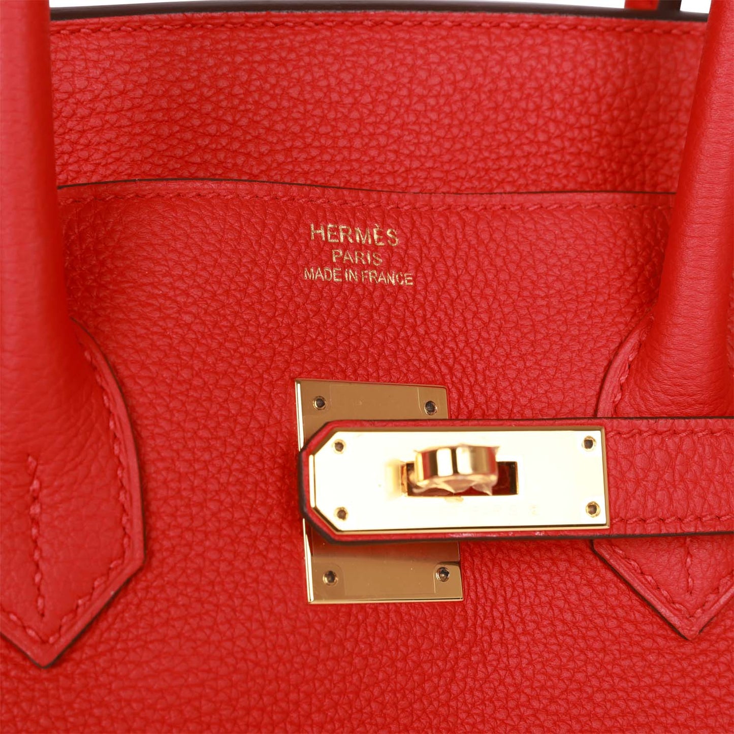 Hermes Birkin 35 Rouge de Coeur Togo Gold Hardware - Deposit