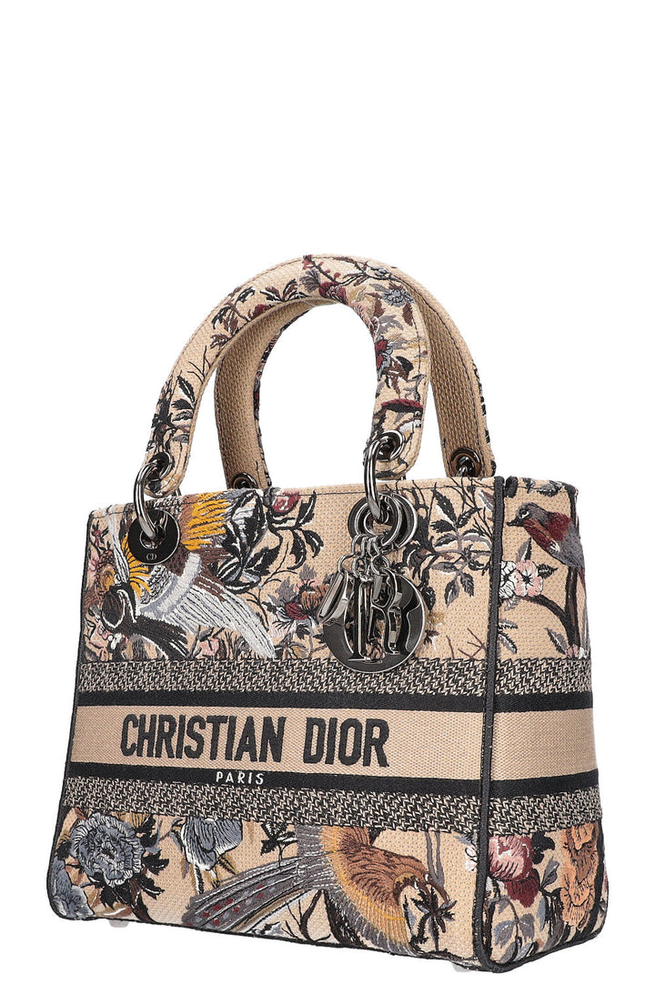 CHRISTIAN DIOR Medium D-Lite Bag Toile de Jouy Jardin d'Hiver Embroidery