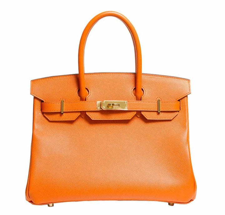 Hermes Birkin 30 Bag Orange