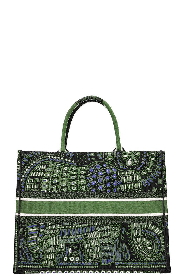 CHRISTIAN DIOR Book Tote Green