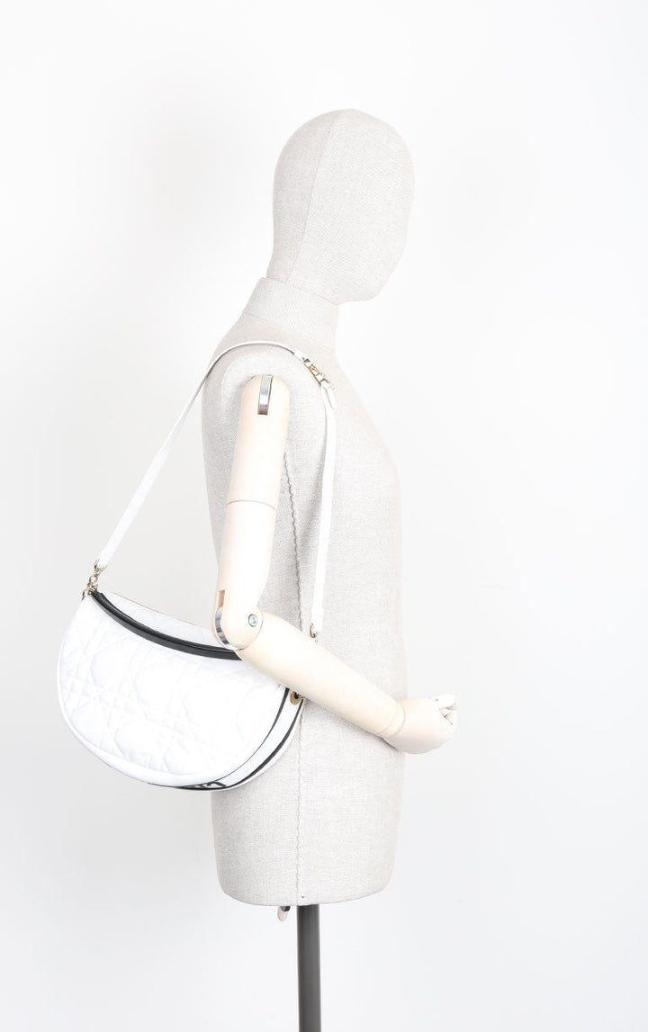 CHRISTIAN DIOR Vibe Medium Hobo Bag White