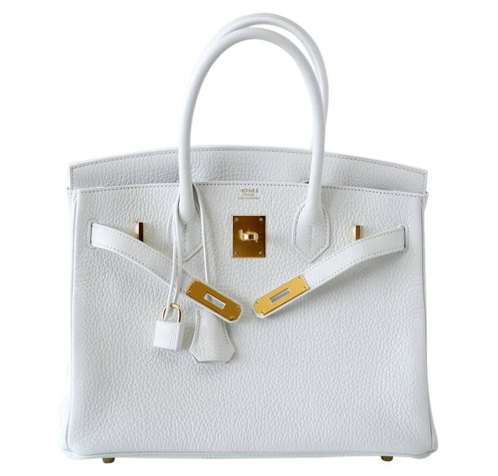 Hermes Birkin 30 White Bag