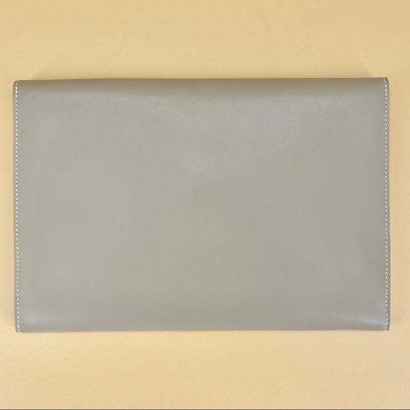 HERMES leather clutch